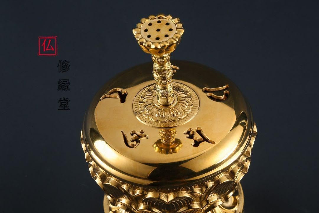 【修縁堂】寺院用仏具 トランペット 大悲香炉 修縁堂寺院用仏具 トランペット 大悲香炉